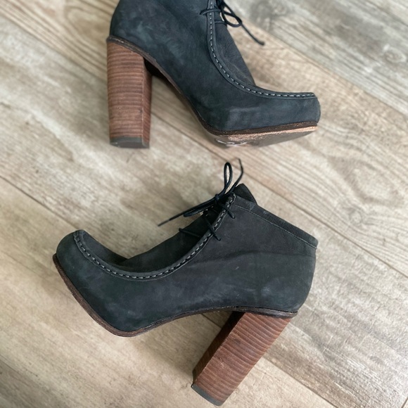 Dolce Vita Jada suede gray heel booties Sz 9.5 - Picture 5 of 12